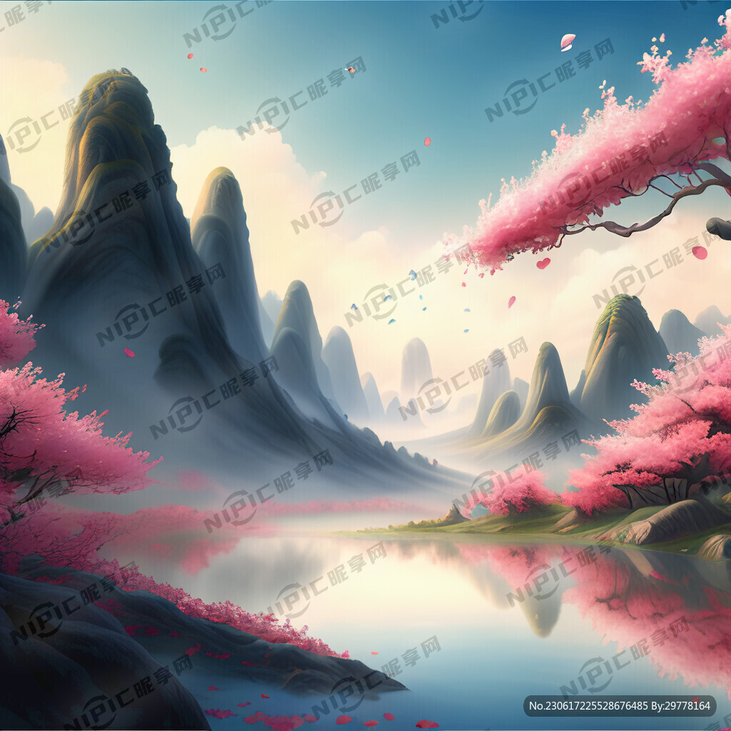 游戏梦幻唯美新中式风景 超高清