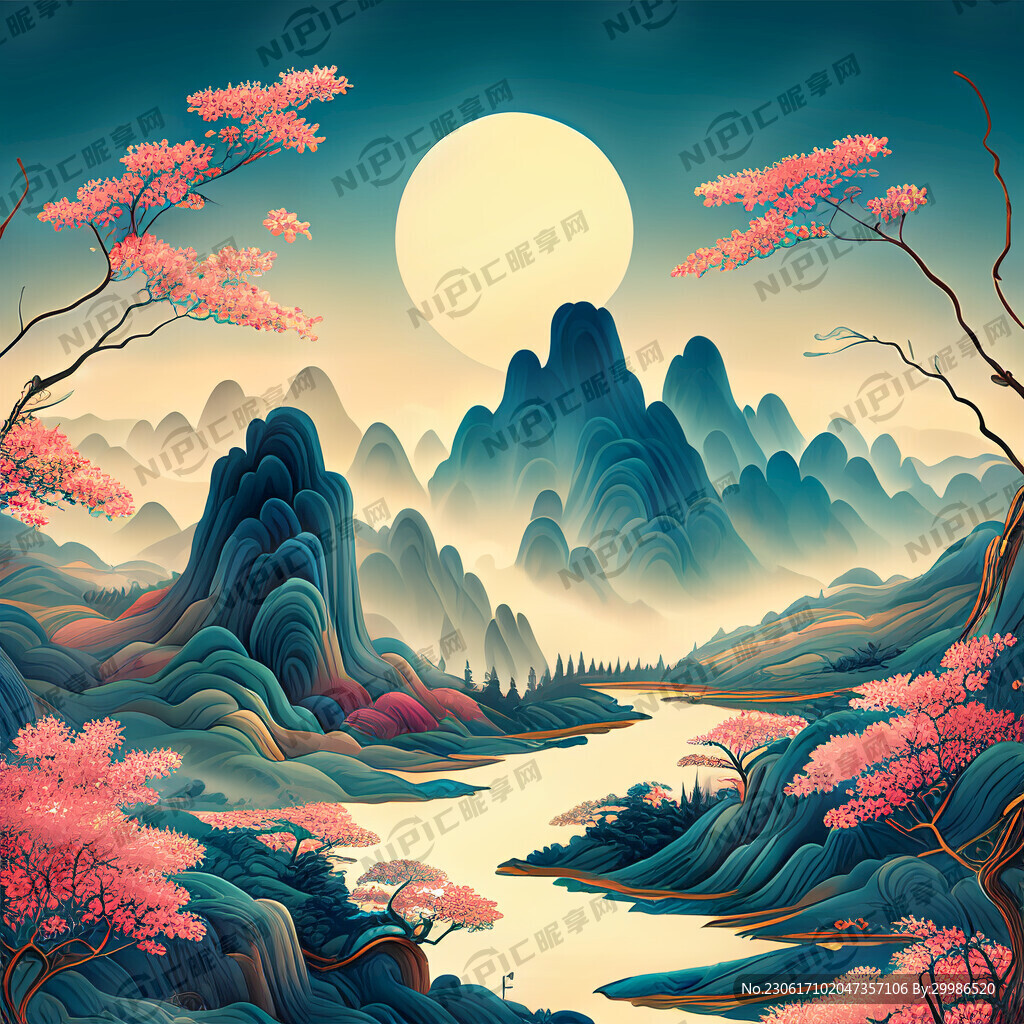 游戏梦幻唯美新中式风景 超高清