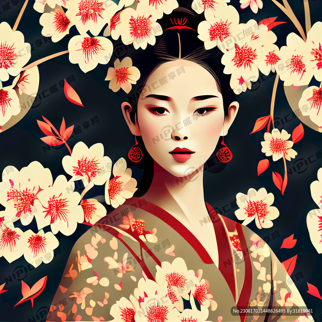 矢量小碎花无缝