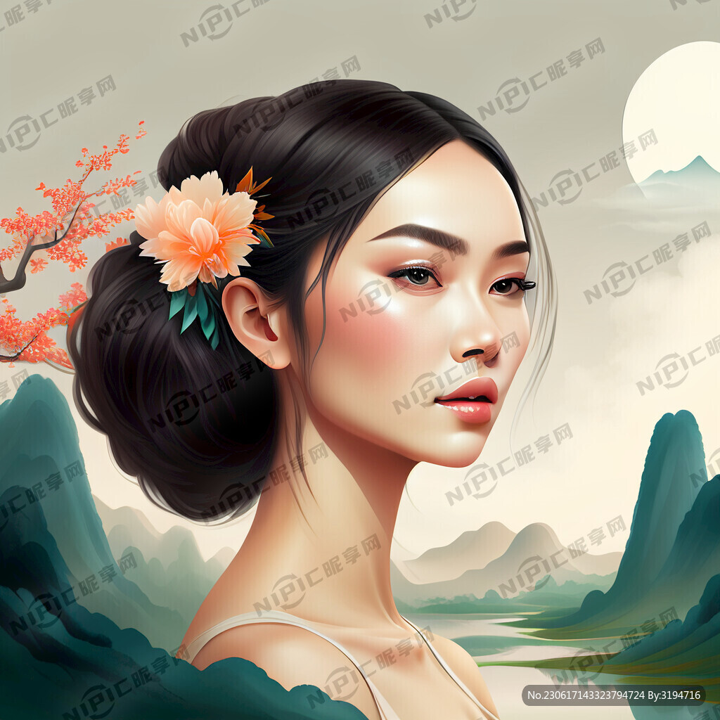 美容美发插画
