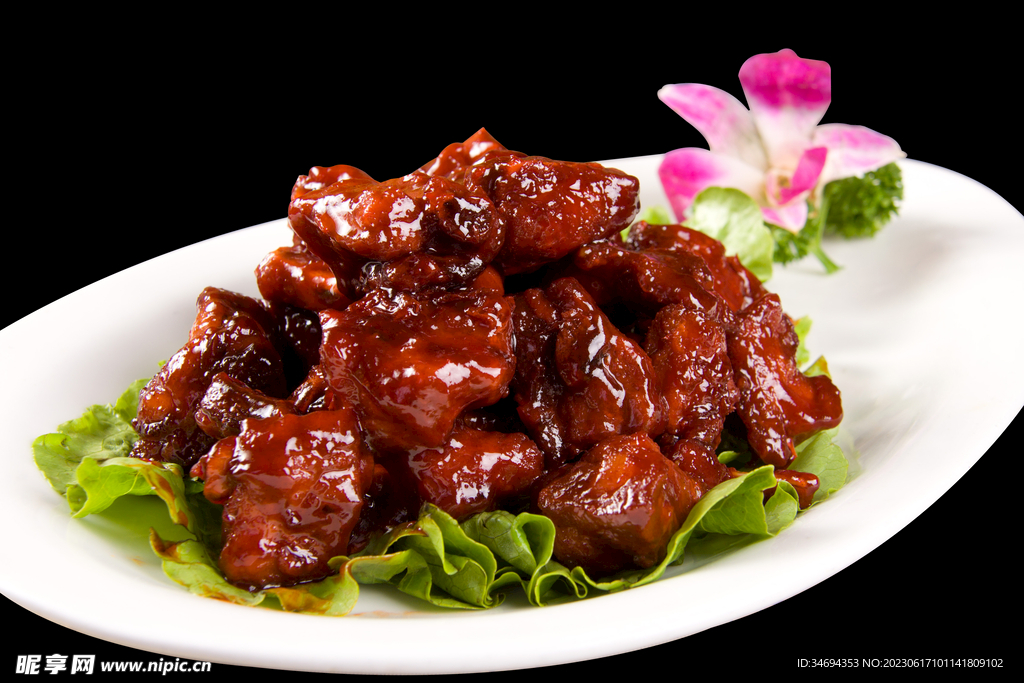 糖醋排骨美食
