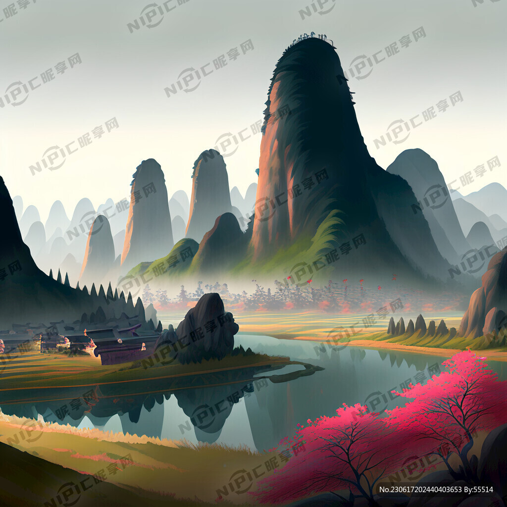 上百条成语交插在一起的画面