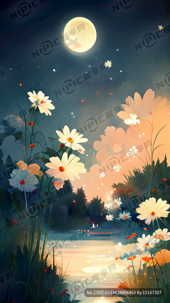 仲夏之夜 有花 很梦幻 很夏天