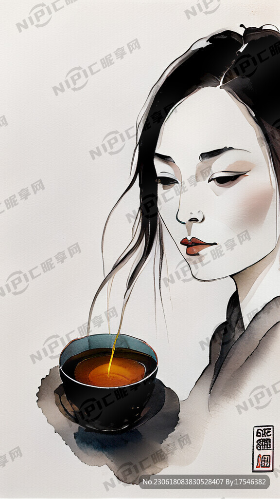 倒茶 递茶 俯视图 不露脸