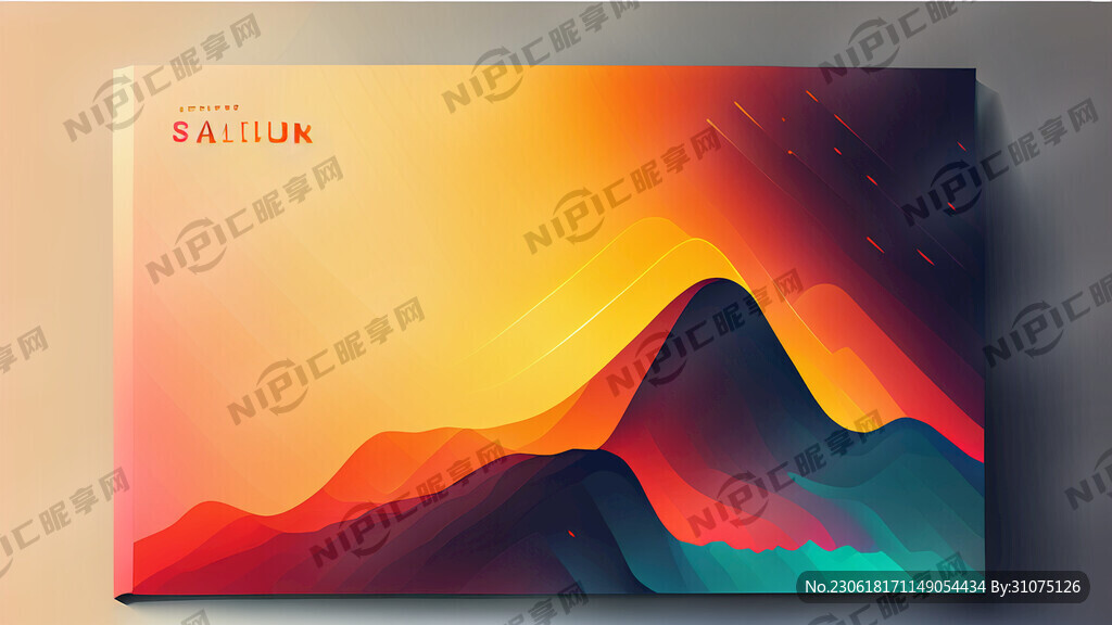 渐变色样品册封面