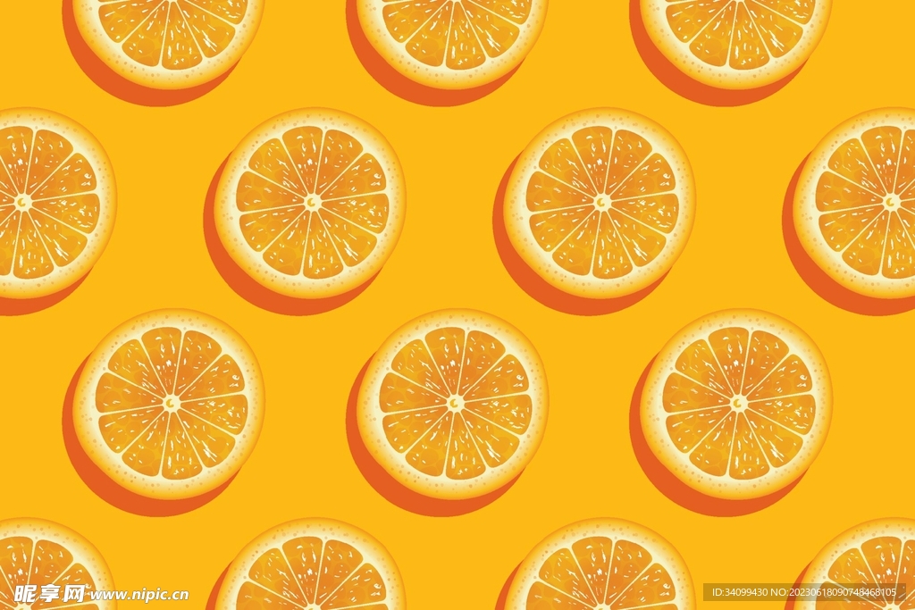 橙子图案