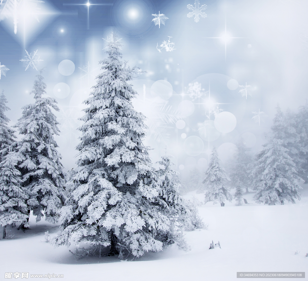 冬天大雪美景