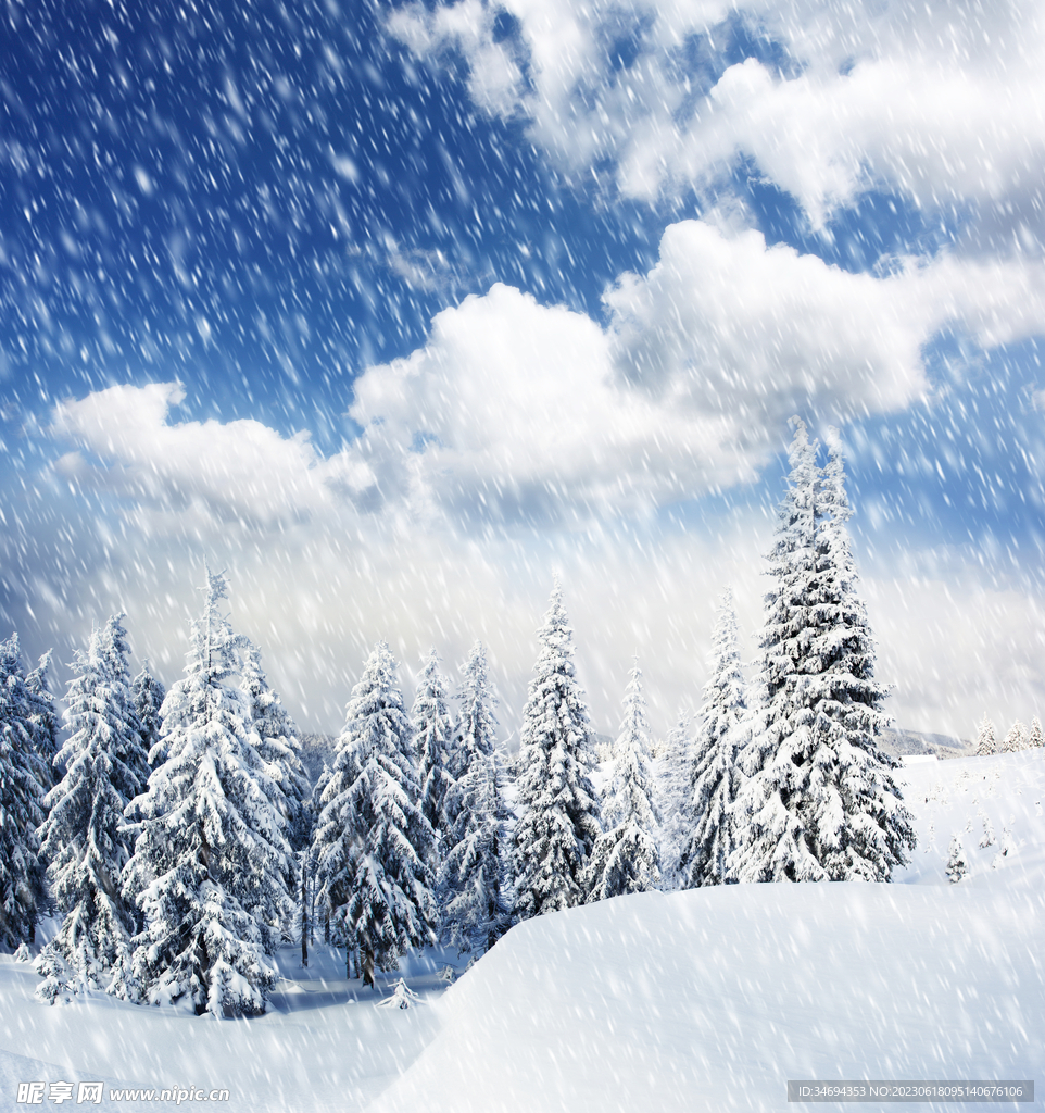 冬天雪景图片