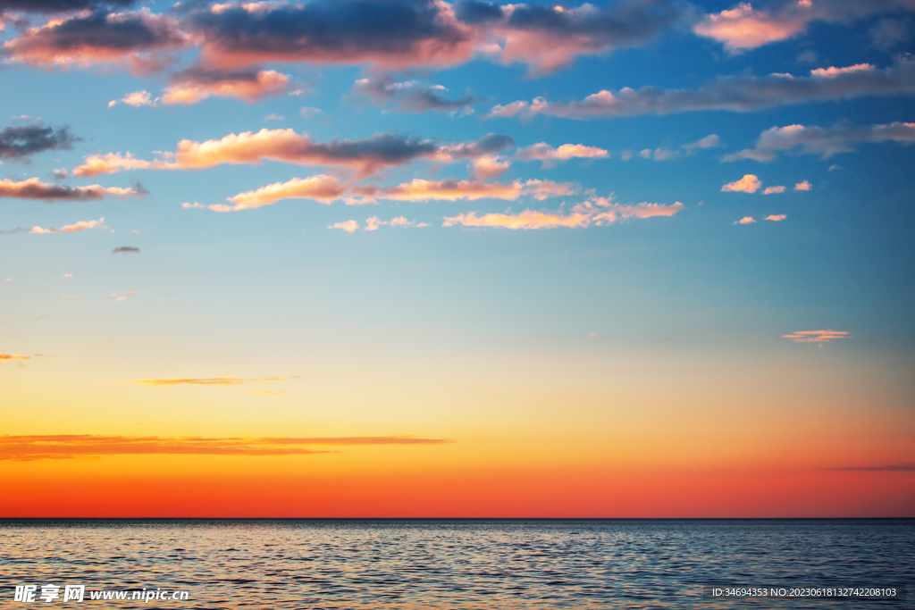 大海夕阳