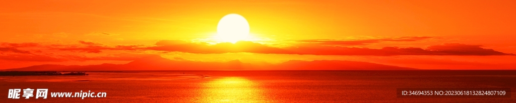 大海夕阳美景