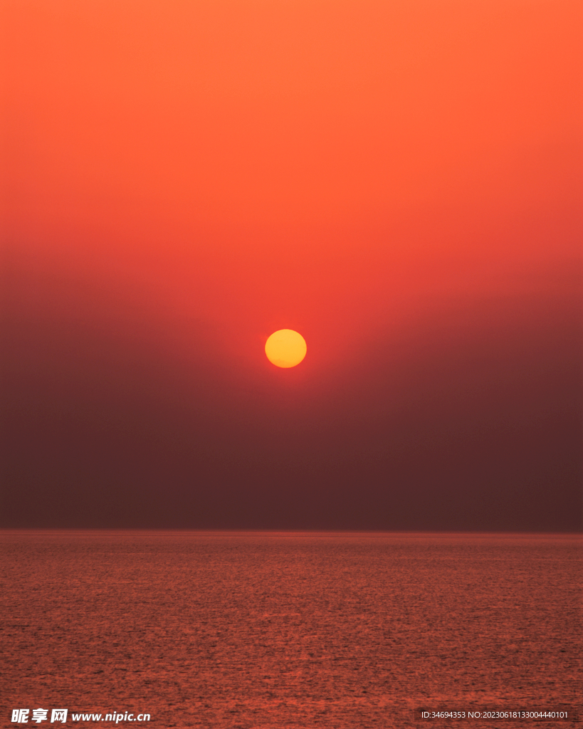 大海夕阳美景