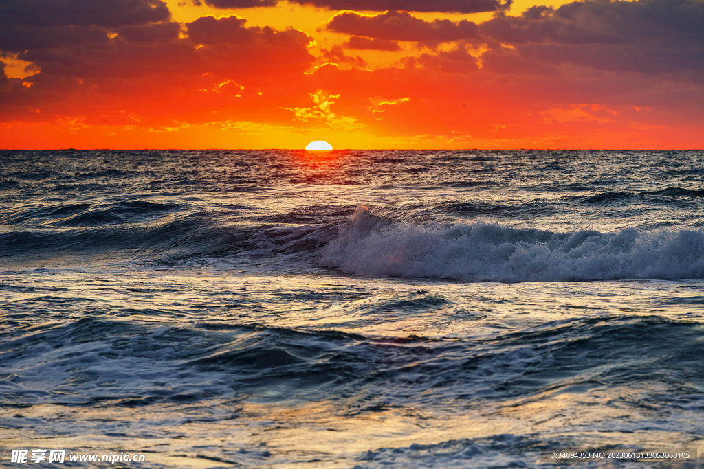 大海夕阳