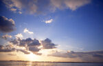 大海云彩夕阳