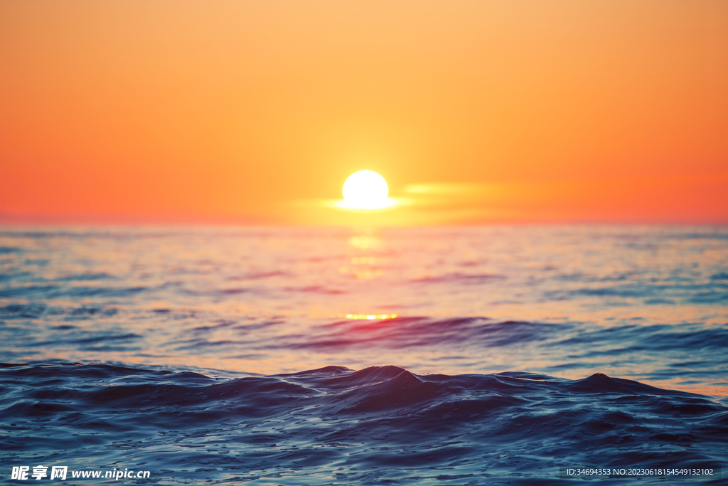 大海夕阳