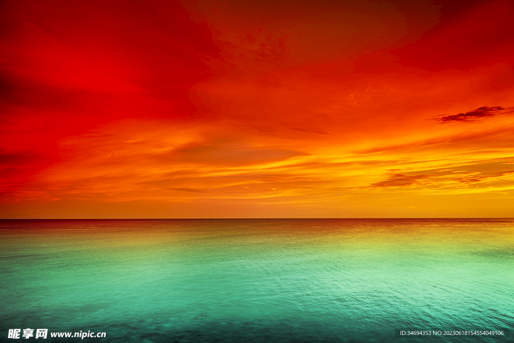大海天空美景