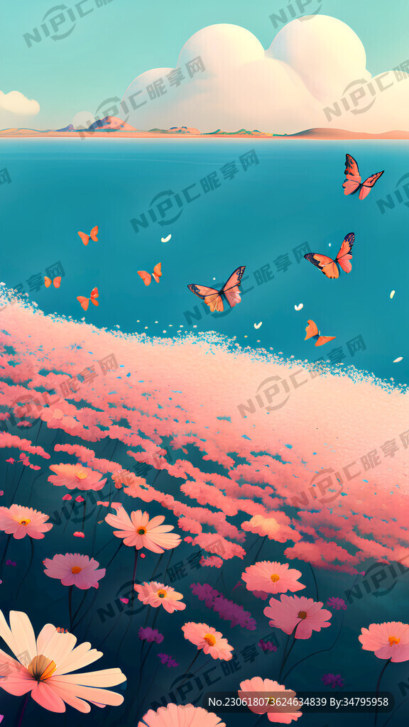 蝴蝶花海