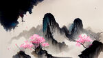 游戏梦幻唯美新中式风景，超高清，细节刻画，沐浴在花瓣里满天花瓣，飘渺电影般环境，明亮清晰