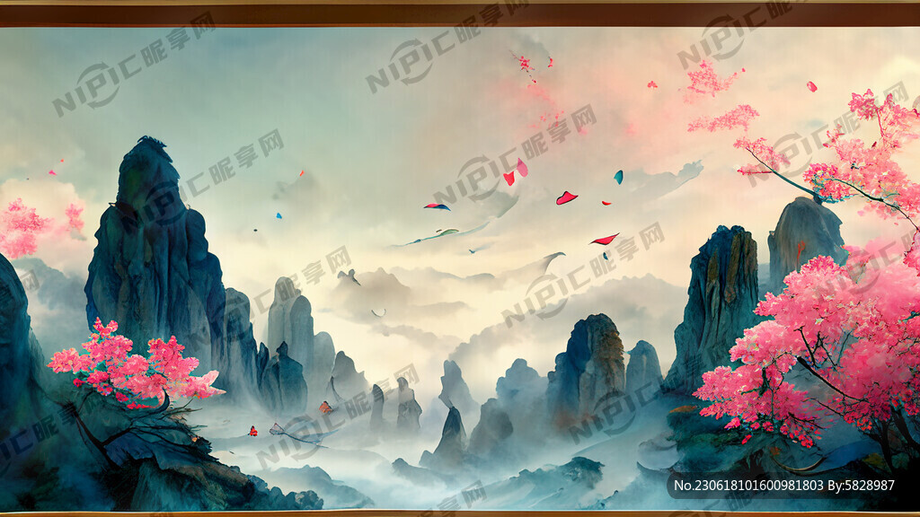 游戏梦幻唯美新中式风景 超高清
