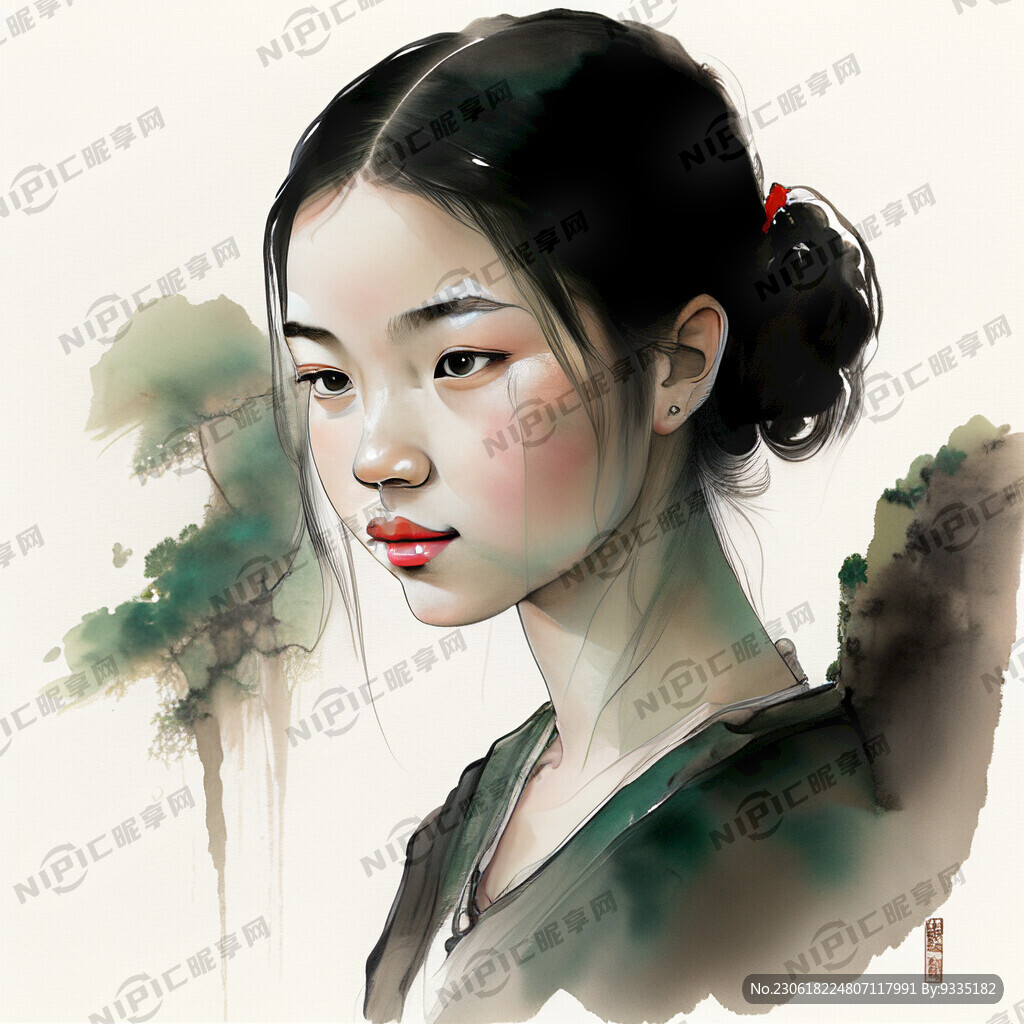 小家碧玉的女孩
