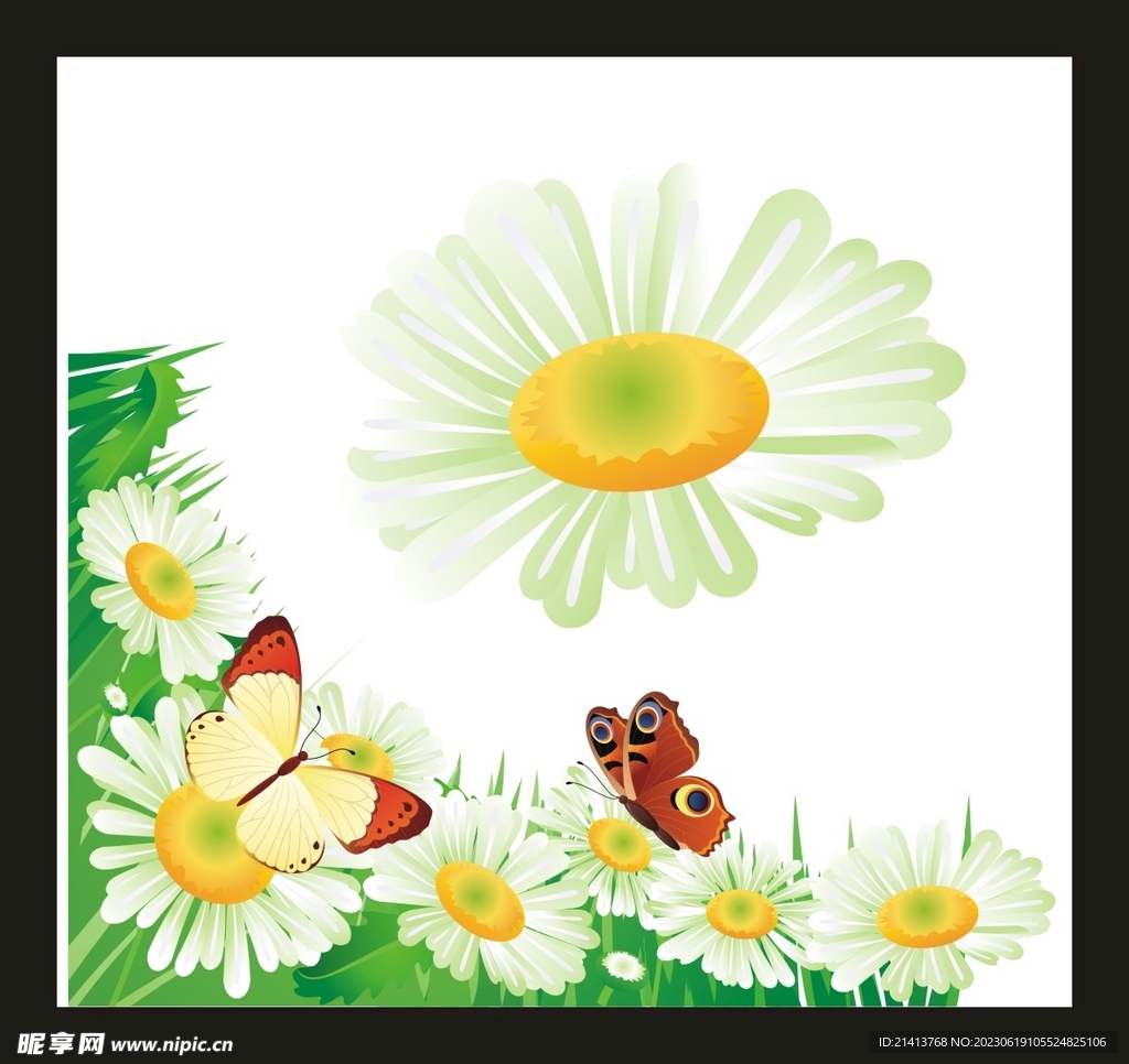 手绘花卉花朵设计图__其他_动漫动画_设计图库_昵图网nipic.com