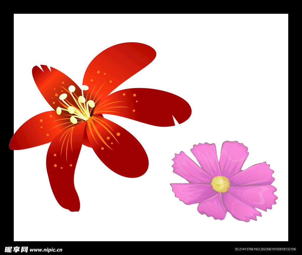 手绘花卉花朵