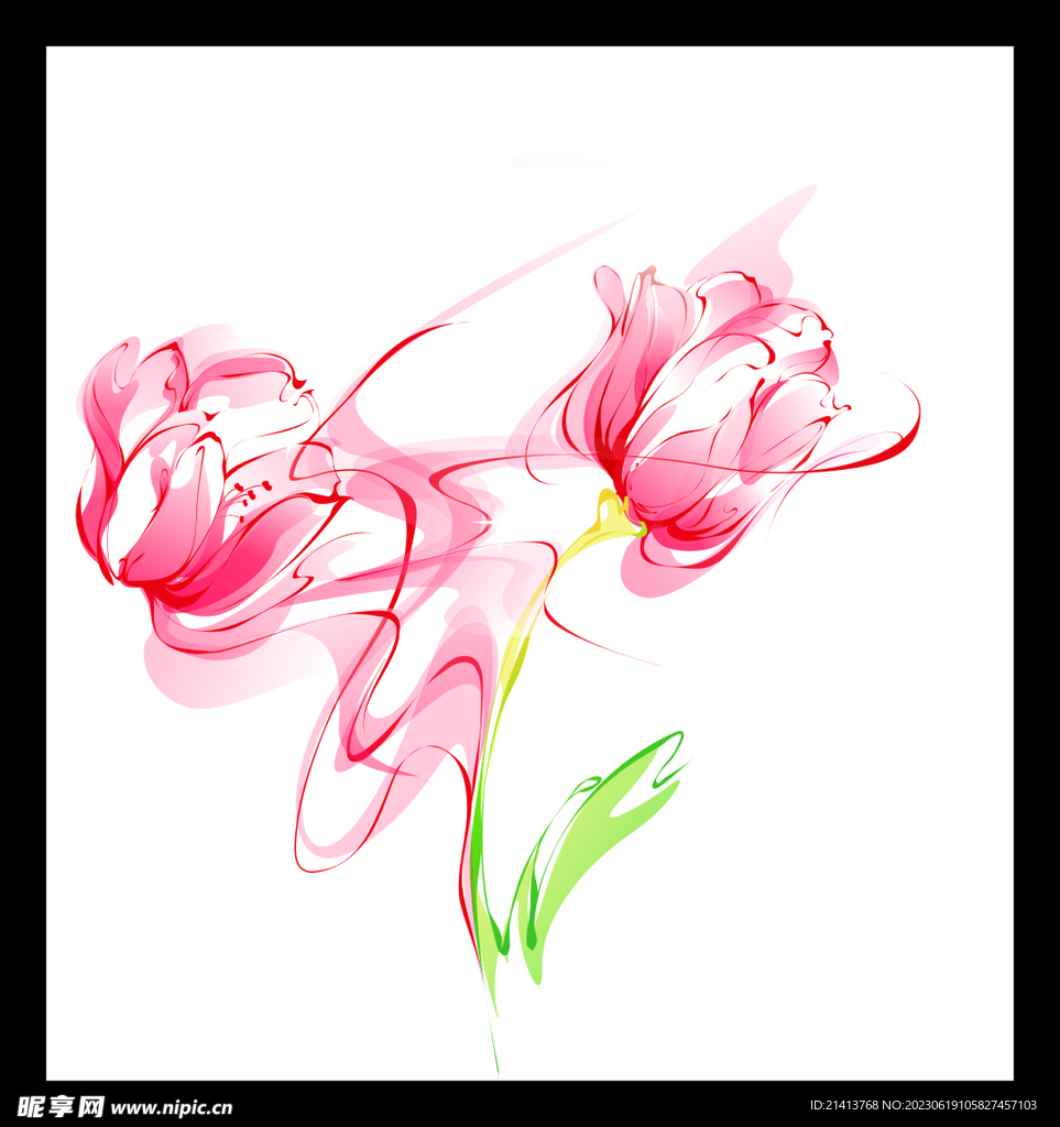 手绘花卉花朵