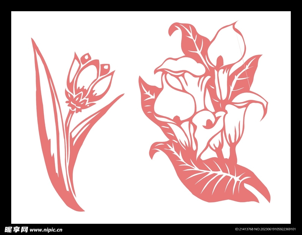 手绘花卉花朵设计图__其他_动漫动画_设计图库_昵图网