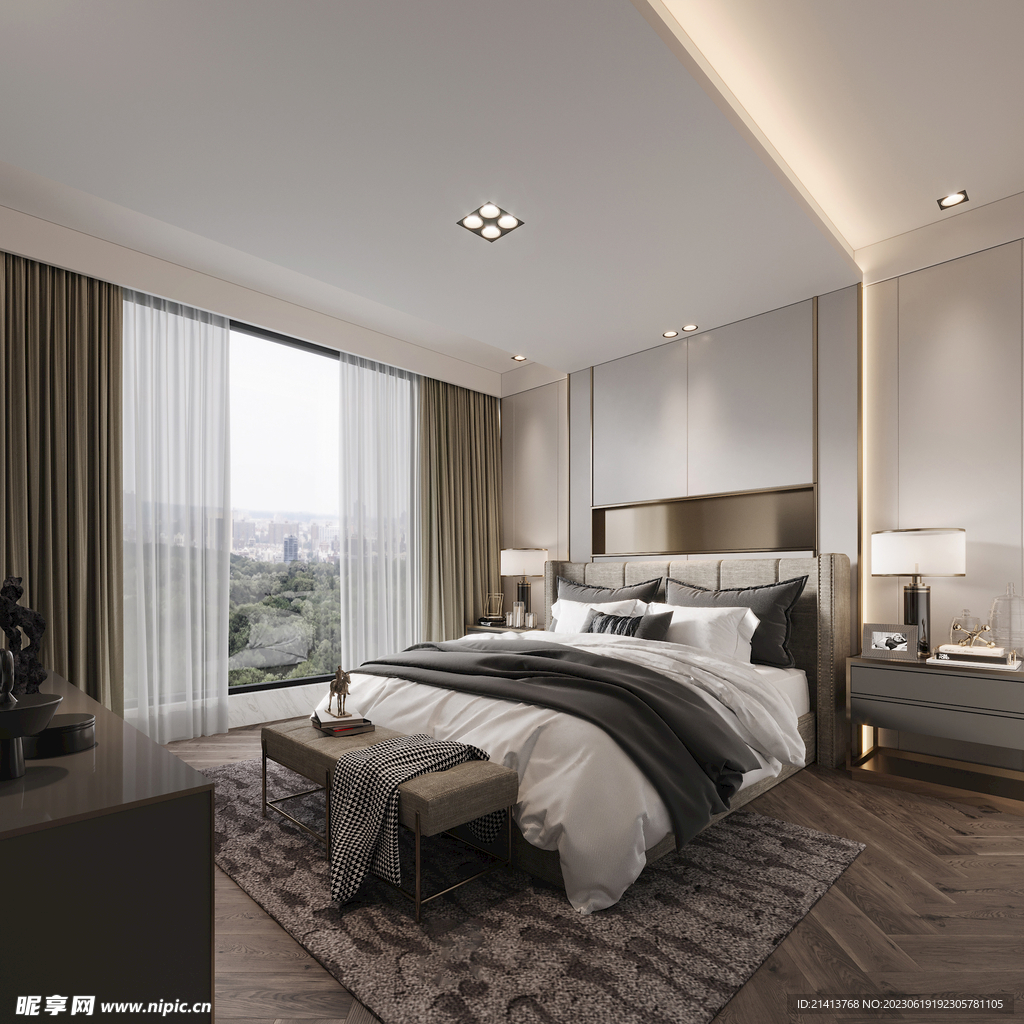 卧室房间装修摄影图__室内摄影_建筑园林_摄影图库_昵图网