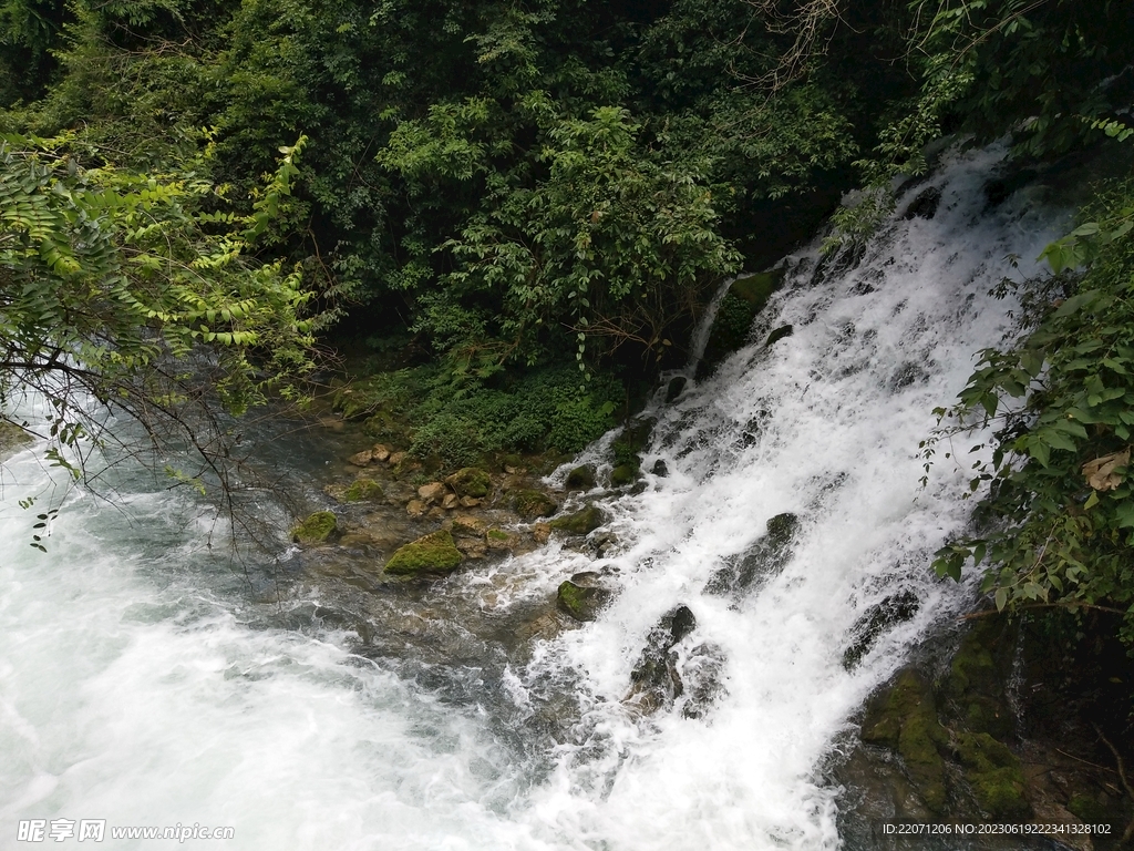 美丽山川河流 小瀑布小溪流 