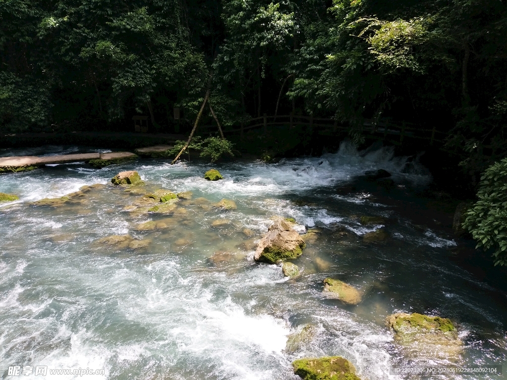 美丽山川河流 小瀑布小溪流 