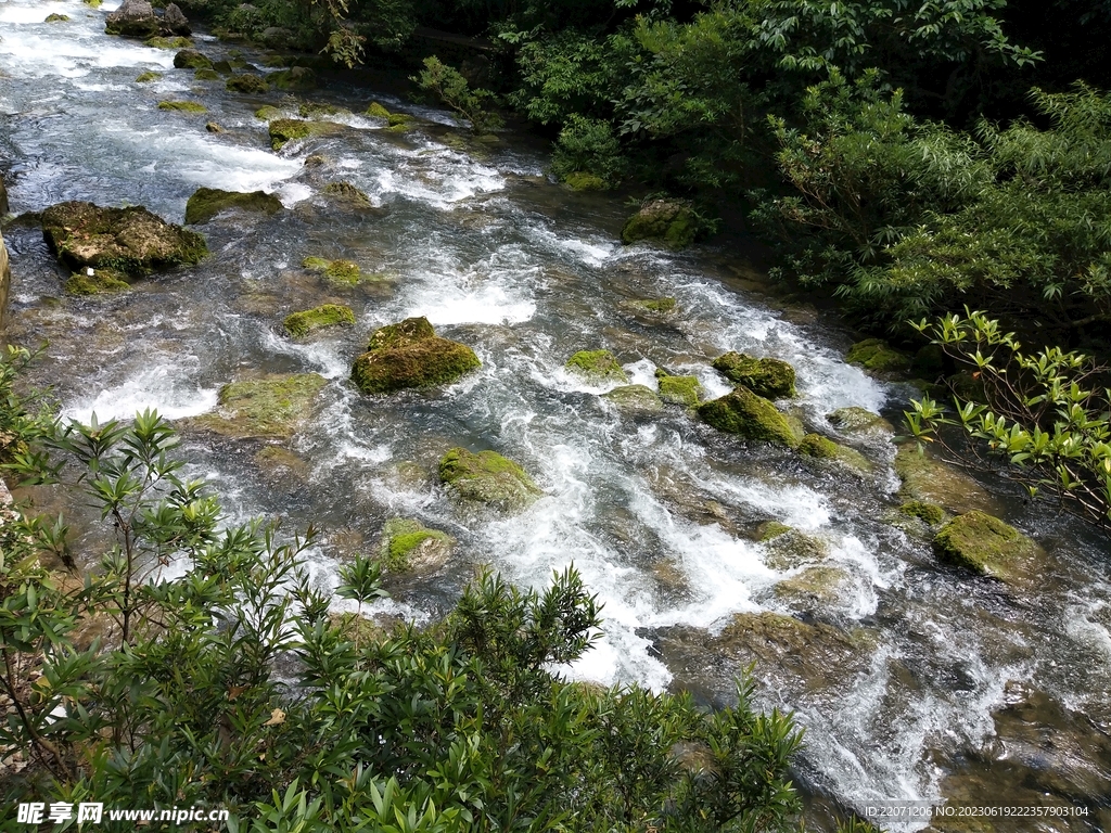 美丽山川河流 小瀑布小溪流 