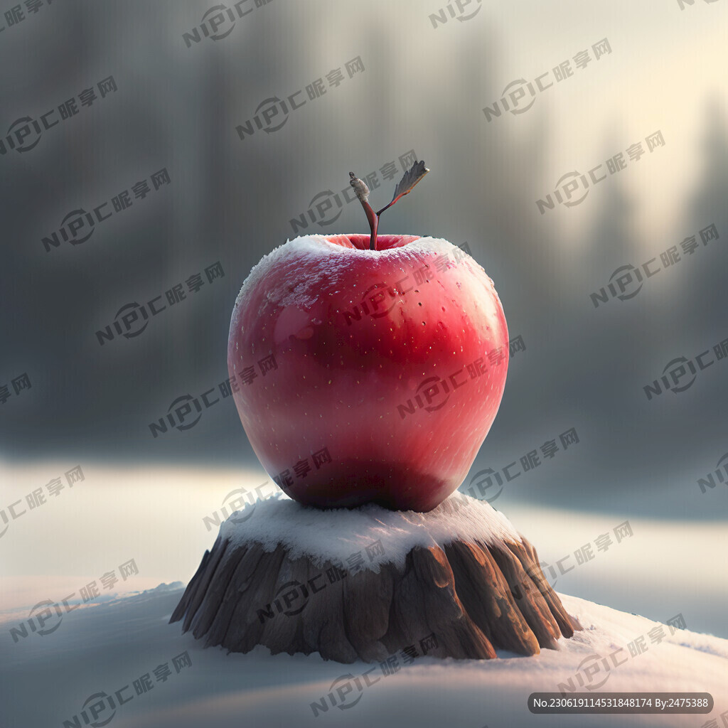 雪中红苹果