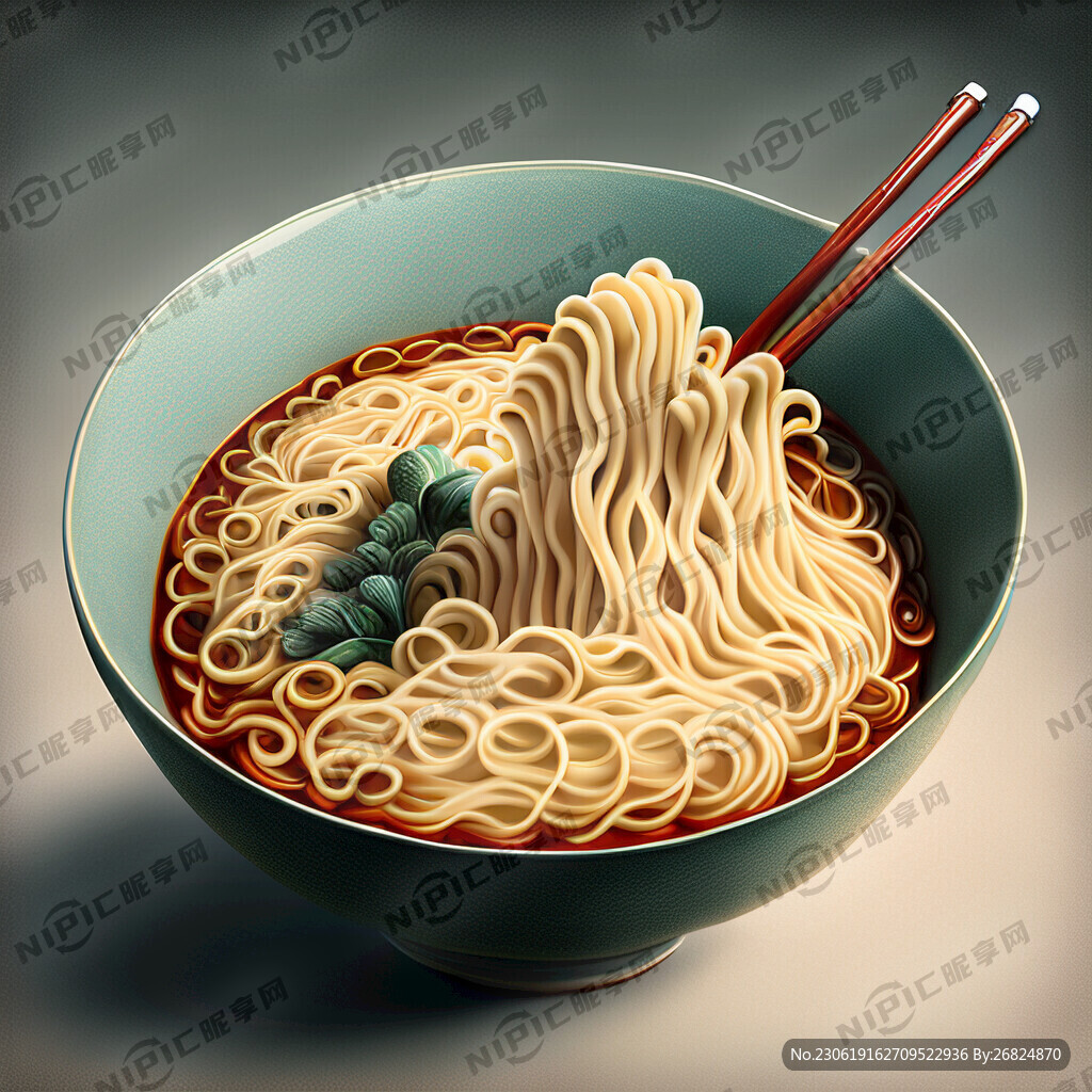 我想画一碗面条