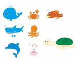 海洋动物 卡通