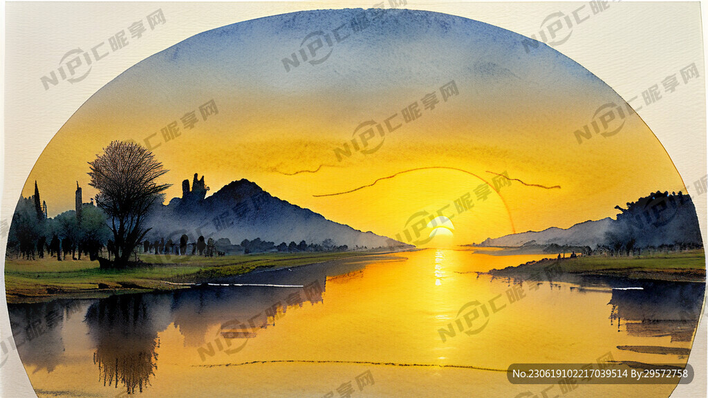 超大广角俯视视角有房子有水有鸟