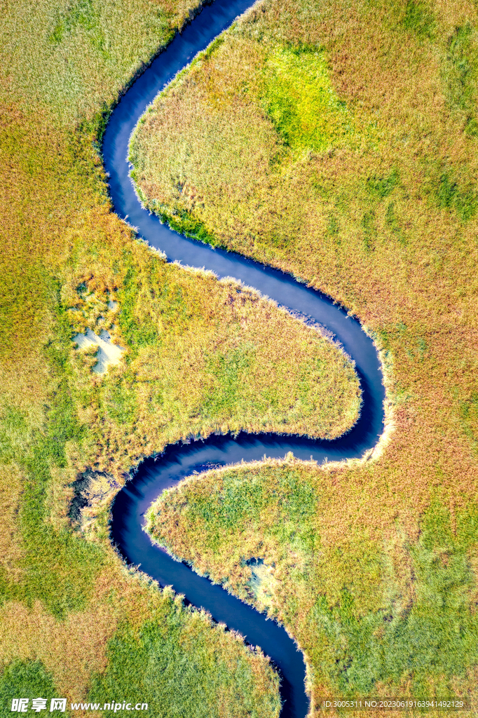自然风光 装饰画 弯弯的河