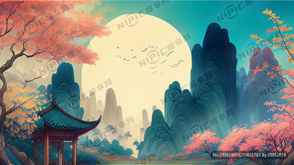 游戏梦幻唯美新中式风景 超高清