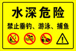 水深危险 禁止垂钓