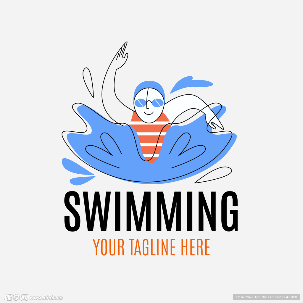 游泳logo