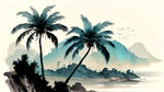 椰树海景