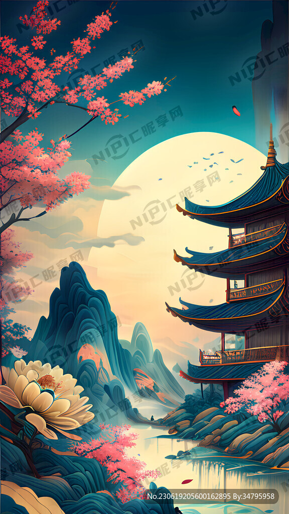 游戏梦幻唯美新中式风景 超高清