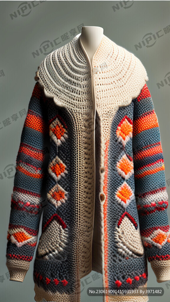 服装设计钩针外套