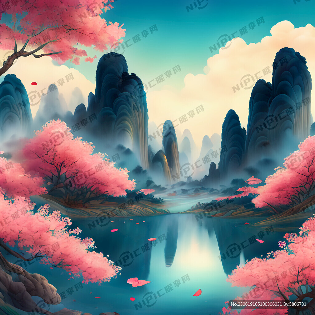 游戏梦幻唯美新中式风景 超高清