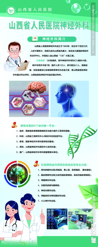 神经外科展架