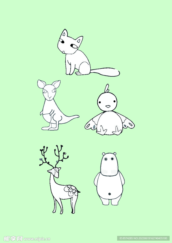 简笔画动物