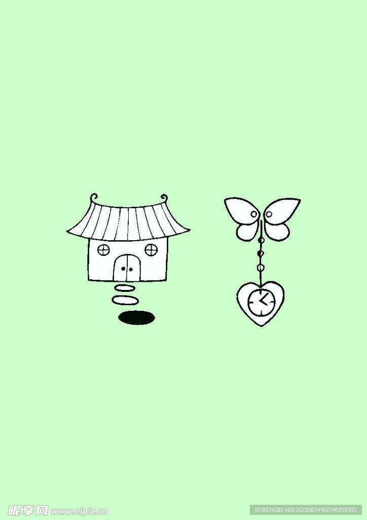 简笔画房子