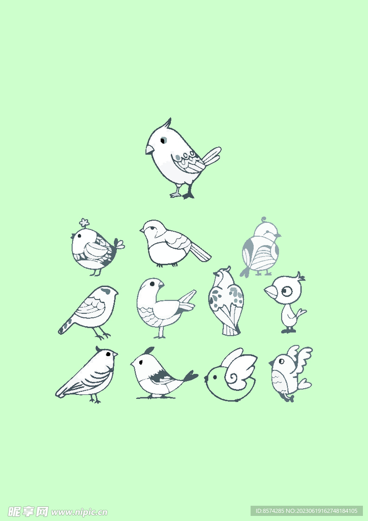简笔画小鸟