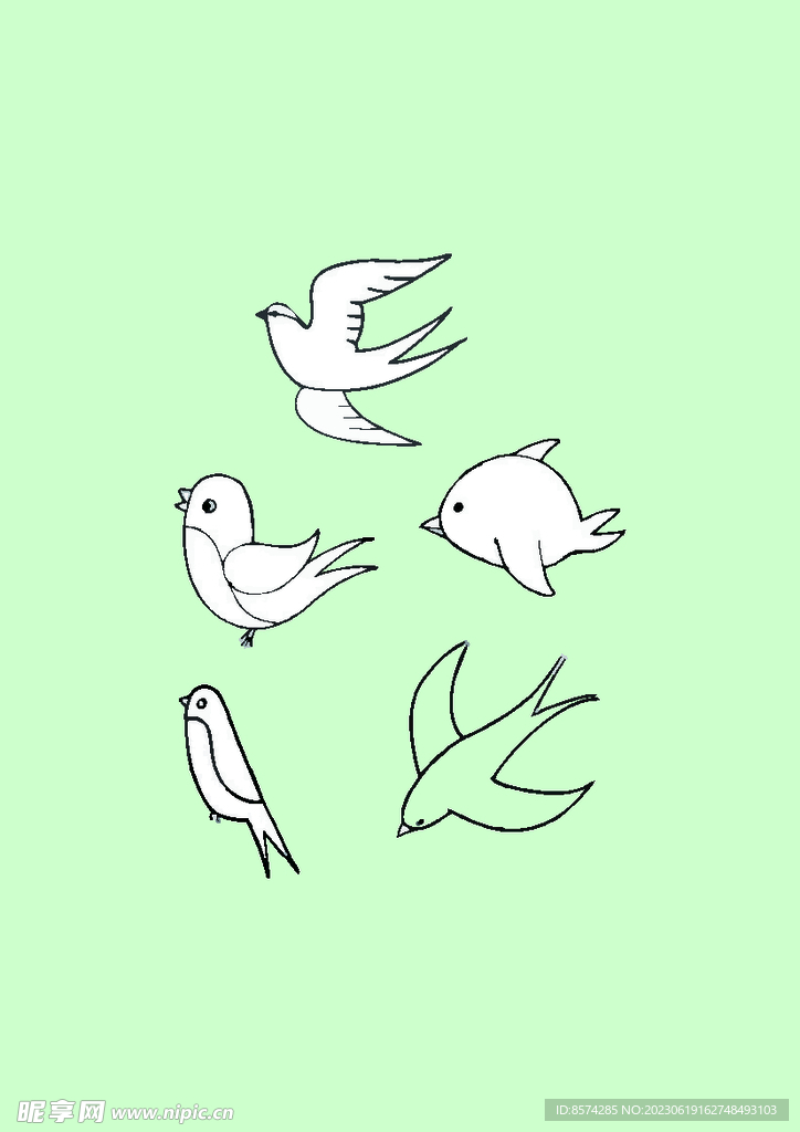 简笔画 鸟