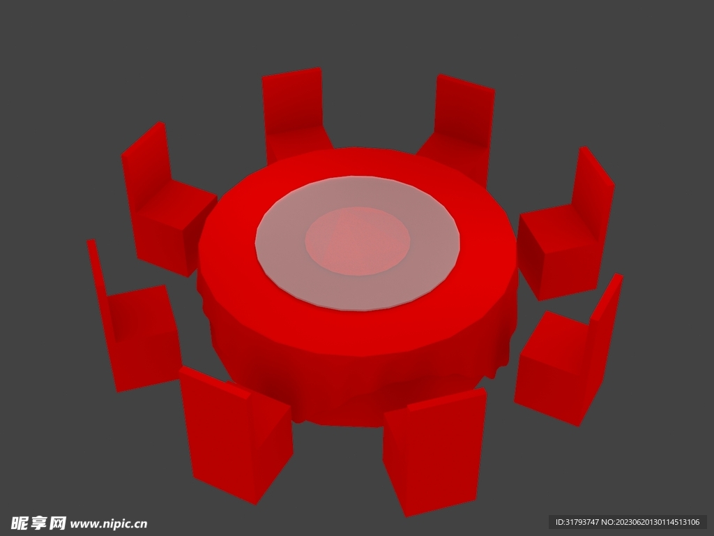 3D桌椅