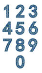 阿拉伯数字艺术字文字矢量